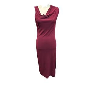 Narciso Rodriguez Burgundy Midi Dress Size 44